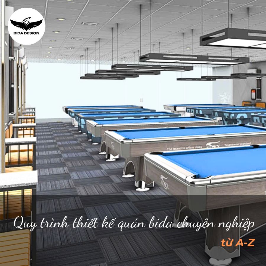 Quy trình thiết kế quán bida chuyên nghiệp từ A-Z – Bida Design
