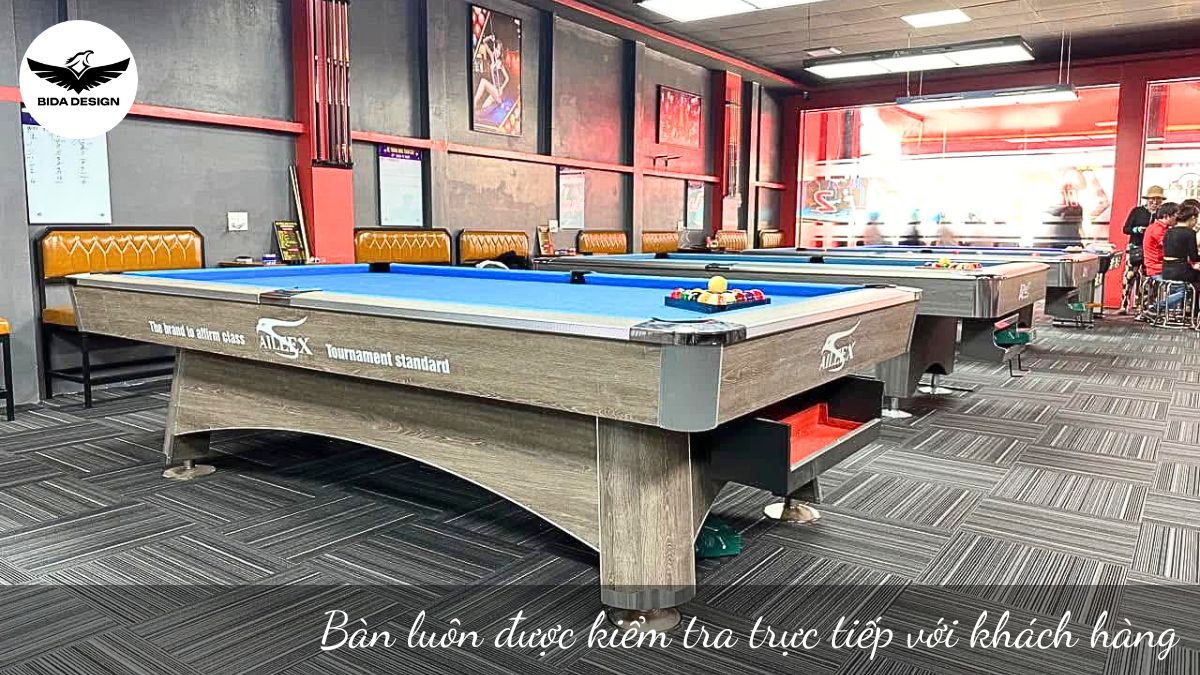 Trước khi bàn giao, bàn luôn được kiểm tra trực tiếp với khách hàng