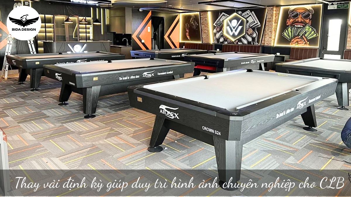 Thay vải định kỳ giúp duy trì hình ảnh chuyên nghiệp cho CLB