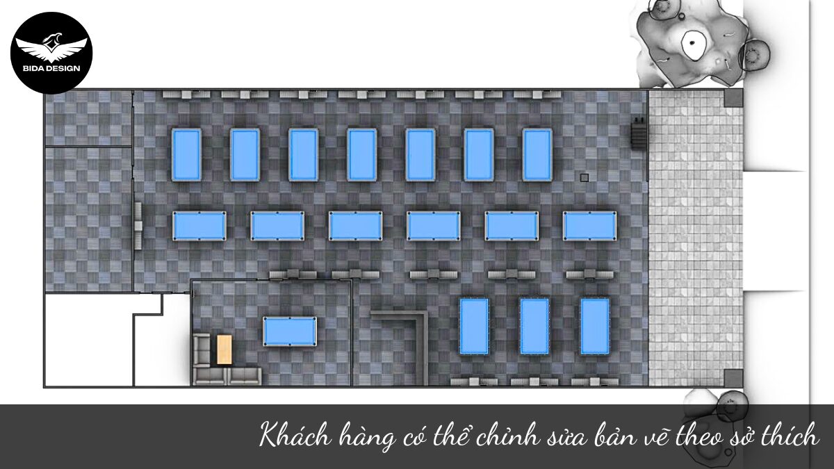 Khách hàng có thể chỉnh sửa bản vẽ theo sở thích