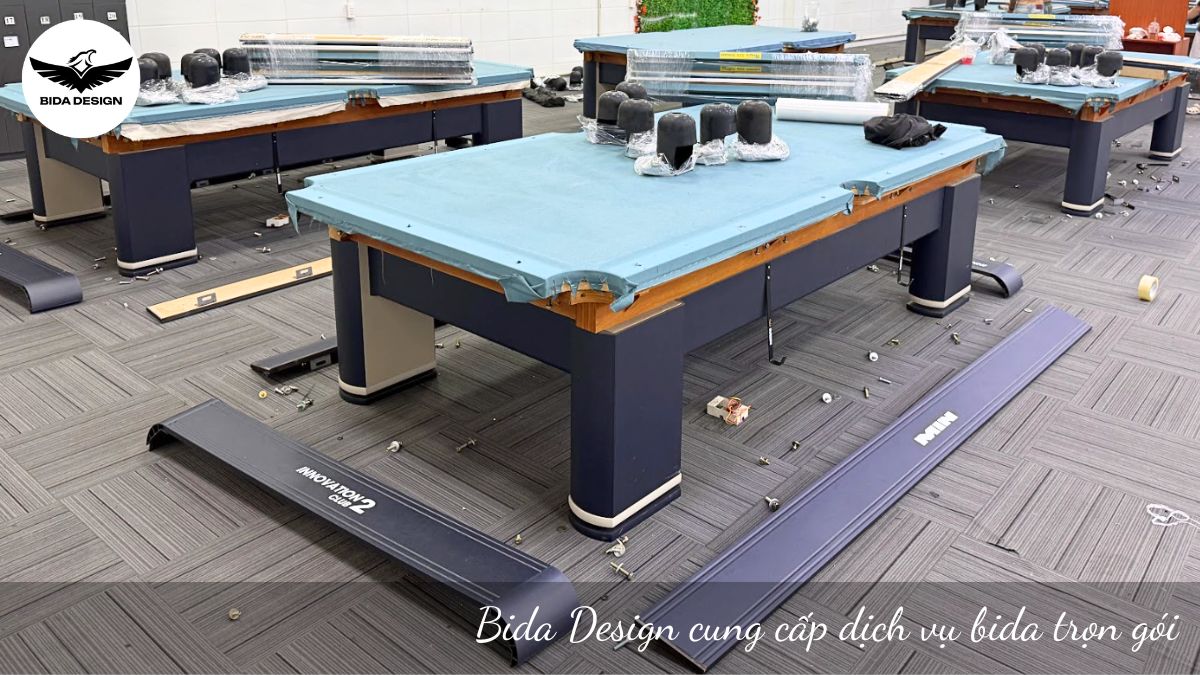 Bida Design cung cấp dịch vụ bida trọn gói - chuẩn kỹ thuật, tối ưu chi phí