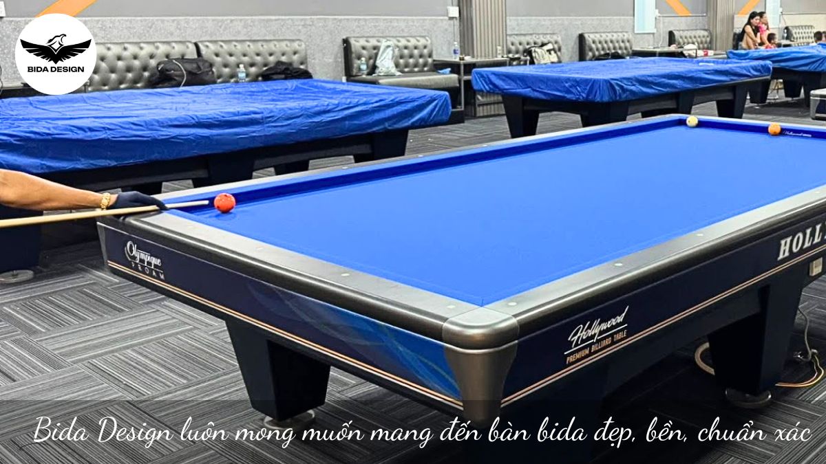 Bida Design luôn mong muốn mang đến bàn bida đẹp, bền, chuẩn xác