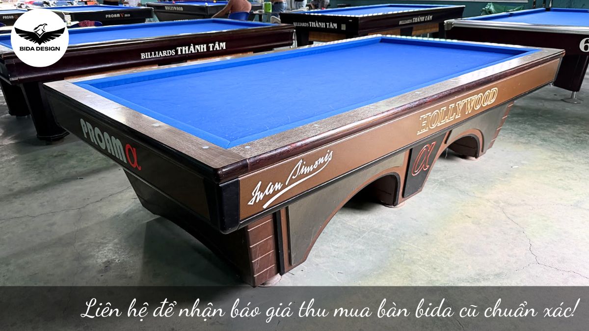Liên hệ để nhận báo giá thu mua bàn bida cũ chuẩn xác