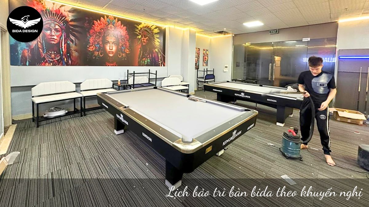 Lịch bảo trì bàn bida theo khuyến nghị