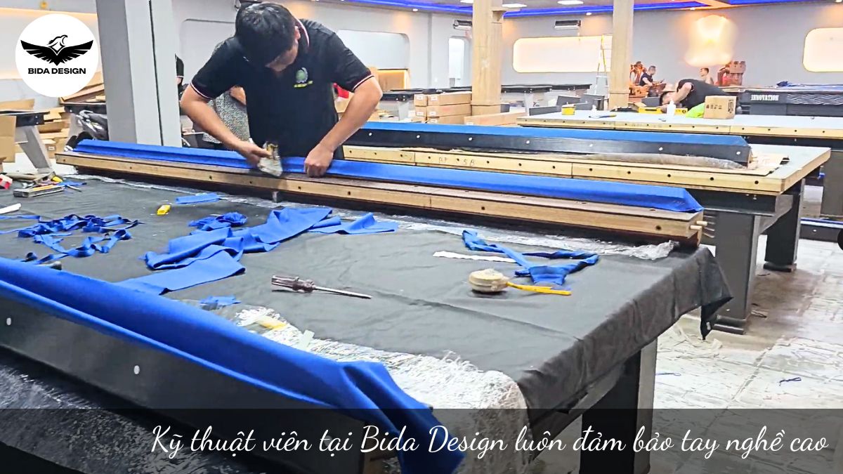 Kỹ thuật viên tại Bida Design luôn đảm bảo tay nghề cao