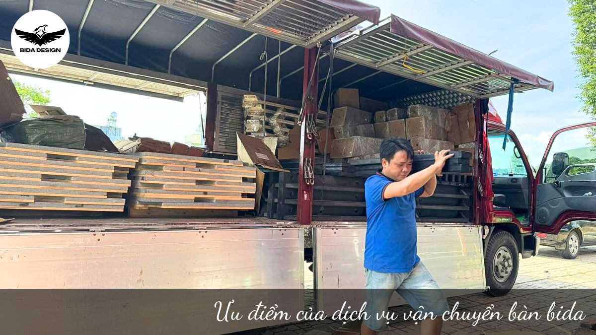 Ưu điểm của dịch vụ vận chuyển bàn bida