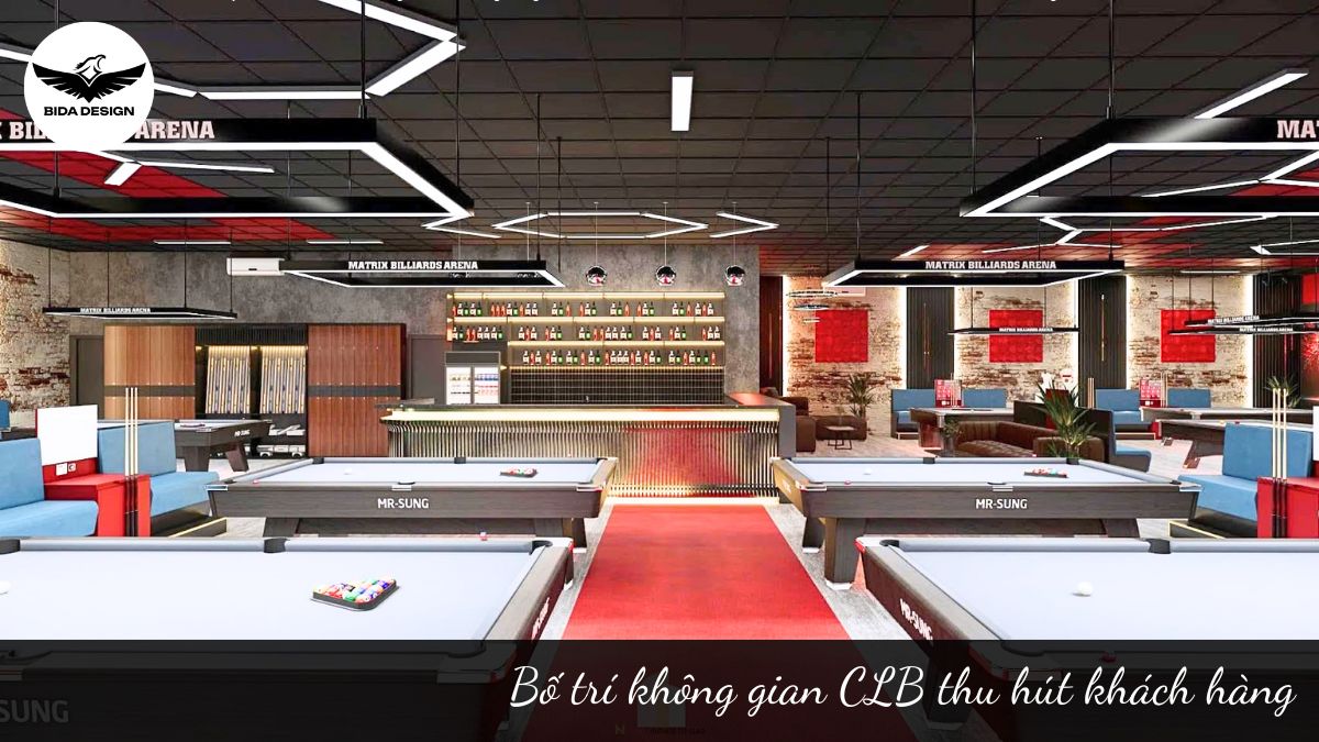 Bố trí không gian CLB thu hút khách hàng