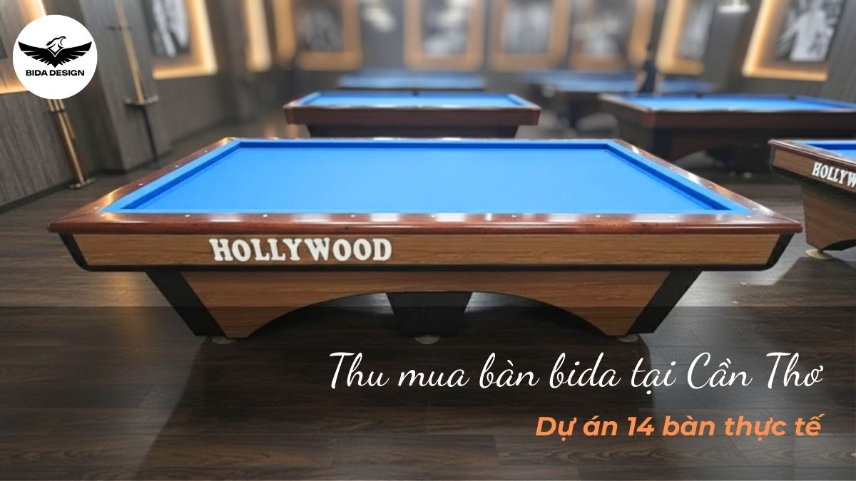 Thu mua bàn bida tại Cần Thơ: Dự án 14 bàn thực tế