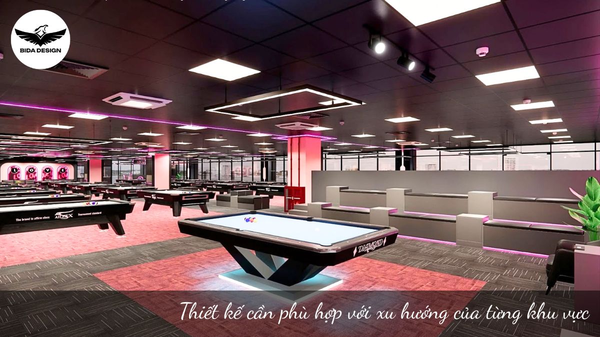 Thiết kế cần phù hợp với xu hướng của từng khu vực