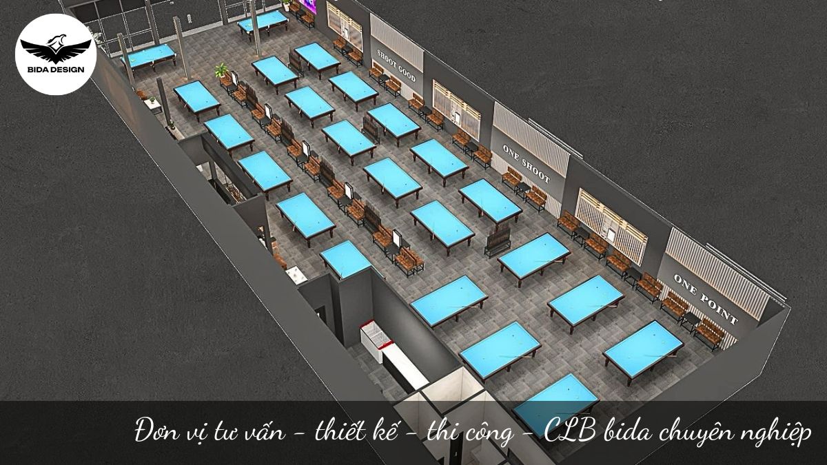 Đơn vị tư vấn - thiết kế - thi công - CLB bida chuyên nghiệp